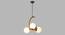 Cimarron Gold Iron Hanging Light (Gold) by Urban Ladder - Design 1 Side View - 798494
