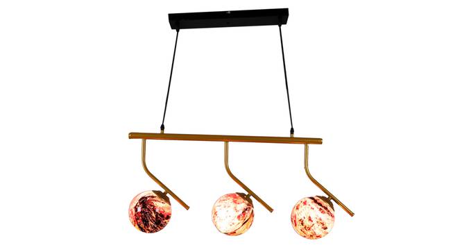 Guida Gold Iron Hanging Light (Gold) by Urban Ladder - Design 1 Side View - 798495