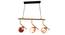 Guida Gold Iron Hanging Light (Gold) by Urban Ladder - Design 1 Side View - 798495