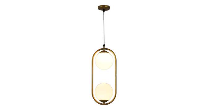 Wylan Gold Iron Hanging Light (Gold) by Urban Ladder - Design 1 Side View - 798498