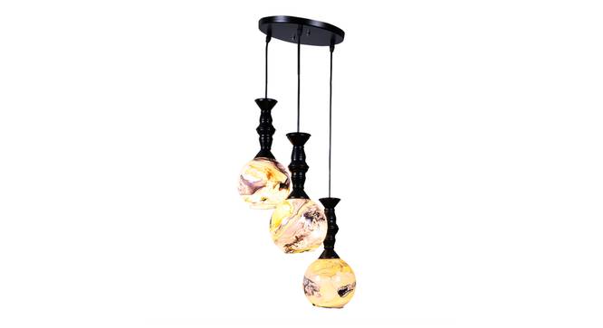 Arlean Gold Iron Hanging Light (Gold) by Urban Ladder - Design 1 Side View - 798500