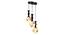 Arlean Gold Iron Hanging Light (Gold) by Urban Ladder - Design 1 Side View - 798500