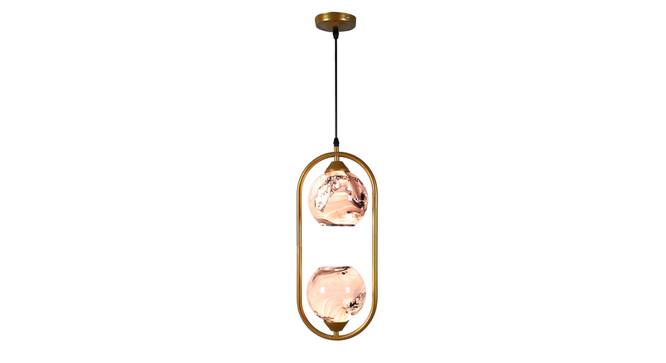 Carlota Gold Iron Hanging Light (Gold) by Urban Ladder - Design 1 Side View - 798502
