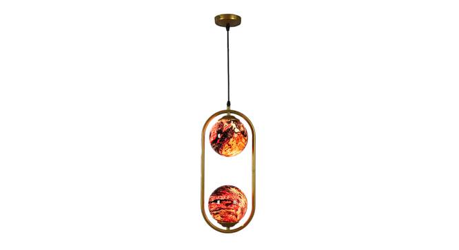 Romilda Gold Iron Hanging Light (Gold) by Urban Ladder - Design 1 Side View - 798504