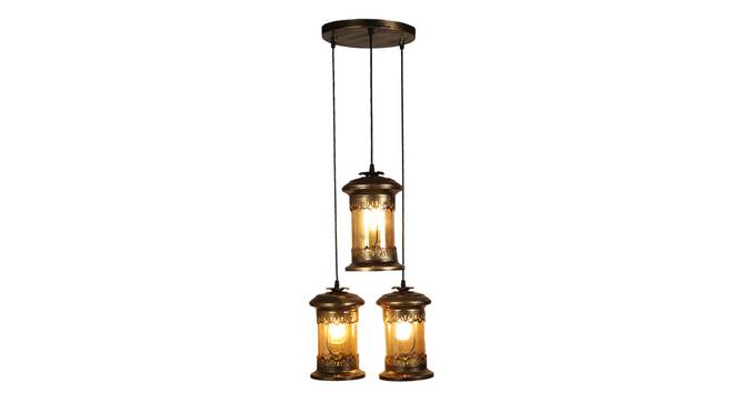 Evann brown Iron Hanging Lights (Brown) by Urban Ladder - Design 1 Side View - 798506