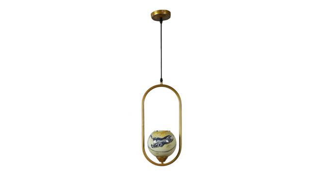 Arnald Gold Iron Hanging Light (Gold) by Urban Ladder - Front View Design 1 - 798512