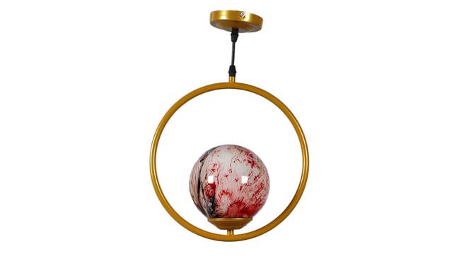 Ursel Gold Iron Hanging Light (Gold) by Urban Ladder - Front View Design 1 - 798513