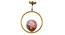 Ursel Gold Iron Hanging Light (Gold) by Urban Ladder - Front View Design 1 - 798513