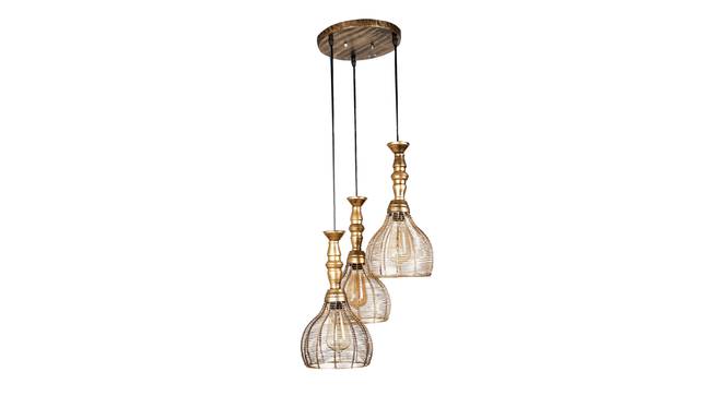 Celian Gold Iron Hanging Lights (Gold) by Urban Ladder - Front View Design 1 - 798523