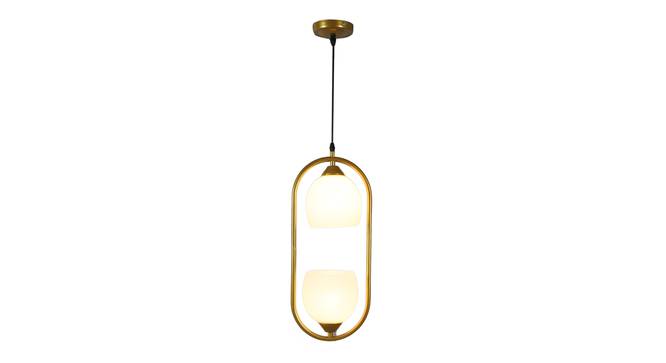 Karmello Gold Iron Hanging Light (Gold) by Urban Ladder - Design 1 Side View - 798543