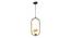 Arnald Gold Iron Hanging Light (Gold) by Urban Ladder - Design 1 Side View - 798546