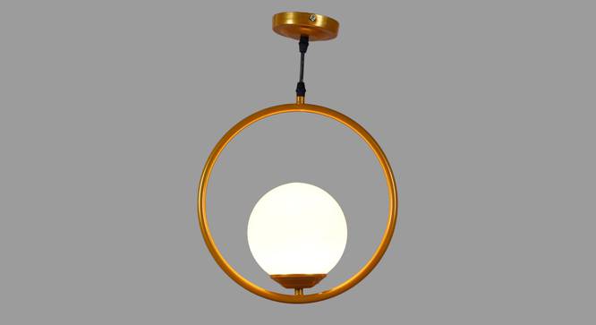 Bamby Gold Iron Hanging Light (Gold) by Urban Ladder - Design 1 Side View - 798549