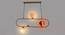 Logan Gold Iron Hanging Light (Gold) by Urban Ladder - Design 1 Side View - 798551