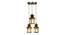 Nathael Gold Iron Hanging Lights (Gold) by Urban Ladder - Design 1 Side View - 798552