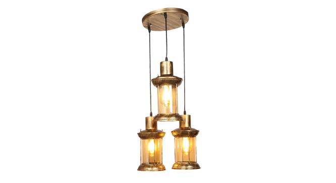Anatole Gold Iron Hanging Lights (Gold) by Urban Ladder - Design 1 Side View - 798553