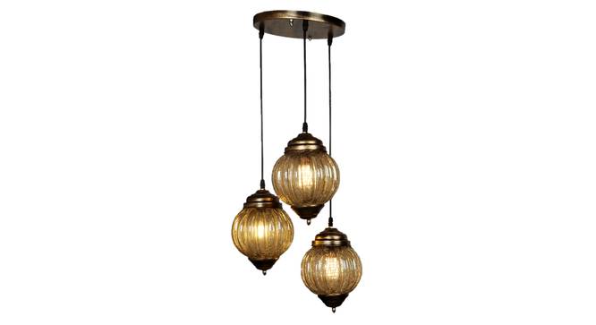 Felix Gold Iron Hanging Lights (Gold) by Urban Ladder - Design 1 Side View - 798554