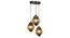 Felix Gold Iron Hanging Lights (Gold) by Urban Ladder - Design 1 Side View - 798554