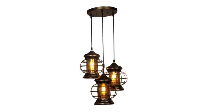 Briley Gold Iron Hanging Lights (Gold) by Urban Ladder - Design 1 Side View - 798557