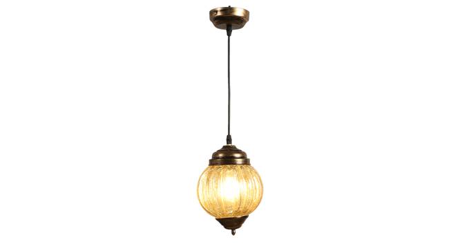 Raylen Gold Iron Hanging Lights (Gold) by Urban Ladder - Design 1 Side View - 798558