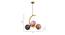 Taos Gold Iron Hanging Light (Gold) by Urban Ladder - Design 1 Dimension - 798569