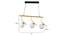 Bambina Gold Iron Hanging Light (Gold) by Urban Ladder - Design 1 Dimension - 798575