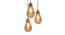 Ilyas Gold Iron Hanging Lights (Gold) by Urban Ladder - Ground View Design 1 - 798583