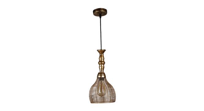 Flossy Gold Iron Hanging Lights (Gold) by Urban Ladder - Front View Design 1 - 798614