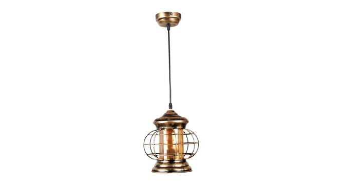 Lendall Gold Iron Hanging Lights (Gold) by Urban Ladder - Front View Design 1 - 798615