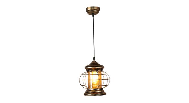 Lendall Gold Iron Hanging Lights (Gold) by Urban Ladder - Design 1 Side View - 798630