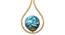 Djuna Gold Iron Hanging Lights (Gold) by Urban Ladder - Design 1 Side View - 798636