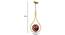 Edna Gold Iron Hanging Lights (Gold) by Urban Ladder - Design 1 Dimension - 798653