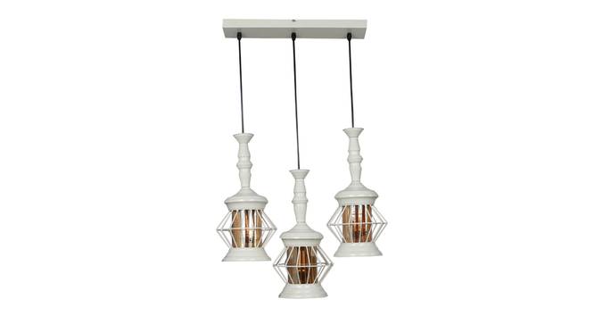 Gibson White Iron Hanging Lights (White) by Urban Ladder - Front View Design 1 - 798675