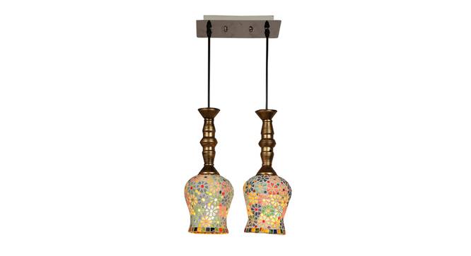 Jenny Grey Iron Hanging Lights (Grey) by Urban Ladder - Design 1 Side View - 798693