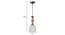 Penelope Gold Iron Hanging Lights (Gold) by Urban Ladder - Design 1 Dimension - 798714