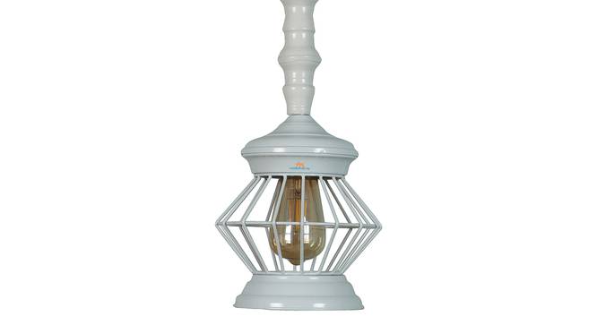 Margaret White Iron Hanging Lights (White) by Urban Ladder - Design 1 Side View - 798776