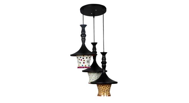 Anton Black Aluminium Hanging Lights (Black) by Urban Ladder - Front View Design 1 - 798798