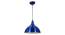 Laura Blue Aluminium Hanging Lights (Blue) by Urban Ladder - Front View Design 1 - 798815