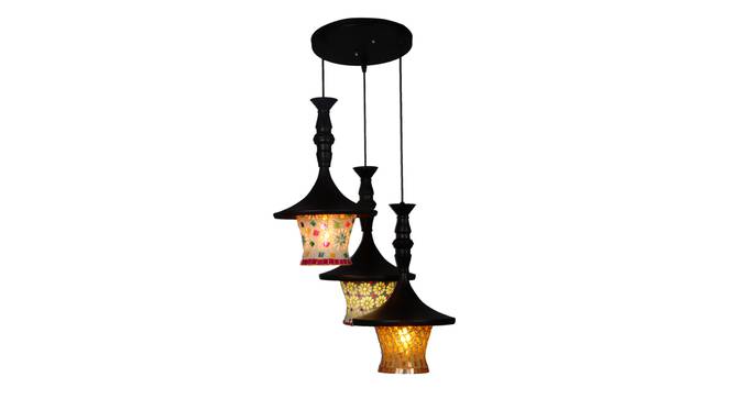 Anton Black Aluminium Hanging Lights (Black) by Urban Ladder - Design 1 Side View - 798821