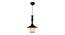 Olivio Black Aluminium Hanging Lights (Black) by Urban Ladder - Design 1 Side View - 798833