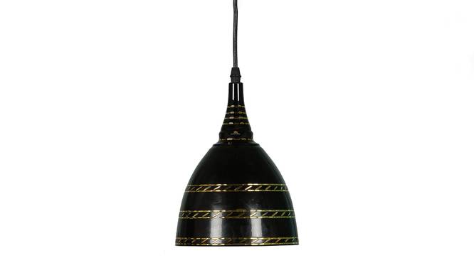 Harper Black Aluminium Hanging Lights (Black) by Urban Ladder - Design 1 Side View - 798843