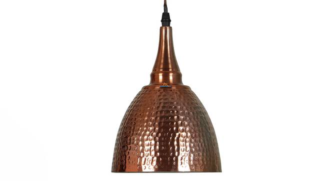 Iris brown Aluminium Hanging Lights (Brown) by Urban Ladder - Design 1 Side View - 798844