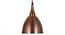 Iris brown Aluminium Hanging Lights (Brown) by Urban Ladder - Design 1 Side View - 798844