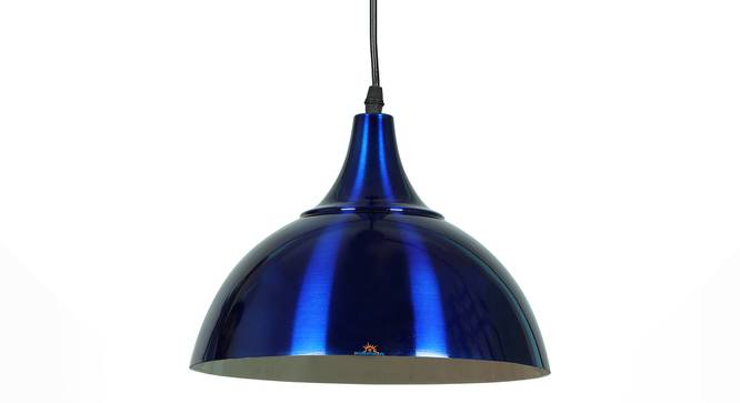 Laura Blue Aluminium Hanging Lights (Blue) by Urban Ladder - Design 1 Side View - 798846