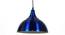 Laura Blue Aluminium Hanging Lights (Blue) by Urban Ladder - Design 1 Side View - 798846