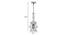 Margaret White Iron Hanging Lights (White) by Urban Ladder - Design 1 Dimension - 798853