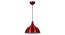 Leslie Red Aluminium Hanging Lights (Red) by Urban Ladder - Front View Design 1 - 798882