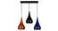 Zadie Multicolour Aluminium Hanging Lights (multi-color) by Urban Ladder - Front View Design 1 - 798883