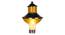 Ilhan Yellow PVC Gate Light (Yellow) by Urban Ladder - Design 1 Side View - 798887