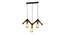 Darla Gold PVC Hanging Lights (Gold) by Urban Ladder - Design 1 Side View - 798890