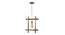 Daffie Gold PVC Hanging Lights (Gold) by Urban Ladder - Design 1 Side View - 798891